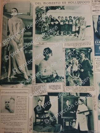 AFICHE ANTIGUO, DOLORES DEL RIO, GEZA KENDE Y OTROS 1930 / Artistas  Pintores