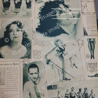 CARTEL ANTIGUO, RINA DE LIGURO, ANFRE LUGET Y MAS ARTISTAS DE CINE 1930