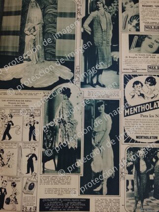 CARTEL ANTIGUO. MODAS Y ARTISTAS DE 1930