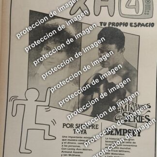 CARTEL RETRO. XHTV. CANAL 4 TELEVISA 1987 DEMPSEY Y MAS /TELEVISORAS