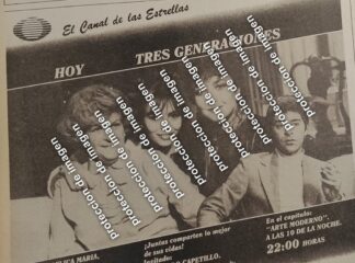 CARTEL RETRO. ESTRENAN TELENOVELA TRES GENERACIONES 1987 TELEVISA /TELEVISORAS (copia)