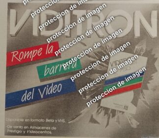 AFICHE RETRO, VIDEO CASETTES VIDITRON 1987 /RARO