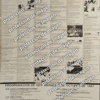 CARTEL RETRO, CARTELERA CULTURAL DEL POLITECNICO 1987 /ESCUELAS