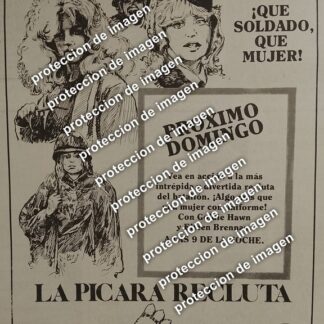 AFICHE RETRO, TELEVISA PRESENTA. LA PICARA RECLUTA 1987 XHGC /TELEVISORAS