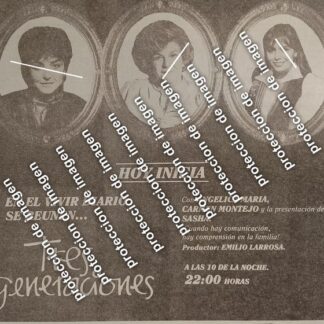 CARTEL RETRO. ESTRENO DE TELENOVELA TRES GENERACIONES 1987 TELEVISA /TELEVISORAS
