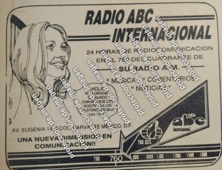 AFICHE RETRO, RADIO ABC 760KHZ 1987 /RADIO DIFUSORAS /5