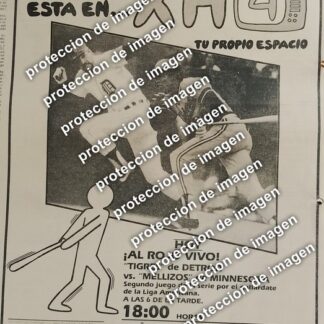 CARTEL RETRO. SERIE MUNDIAL BEISBOL 1987 TIGRES Vs MELLIZOS DE MINNESOTA