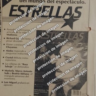 AFICHE PUBLICIDAD RETRO, LANZAMIENTO DE LA REVISTA " ESTRELLAS " 1987 /EDITORIALES