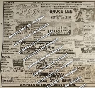 AFICHE CARTELERA DE CINE RETRO 1987 BRUCE LEE Y MAS