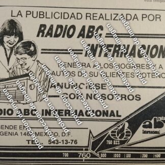AFICHE RETRO, RADIO ABC 760KHZ 1987 /RADIO DIFUSORAS /4