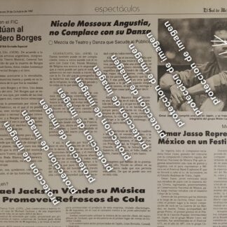 AFICHE RETRO. EL CANTANTE OMAR JASSO EN JAPON 1987 /CANTANTES ARTISTAS