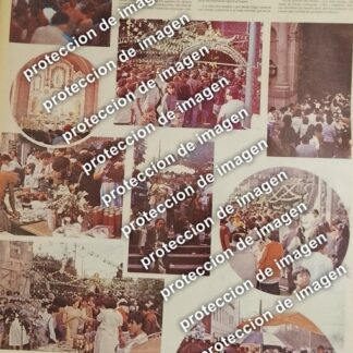 AFICHE RETRO. FIESTAS A SAN JUDAS TADEO D.F. 1987 /RELIGION