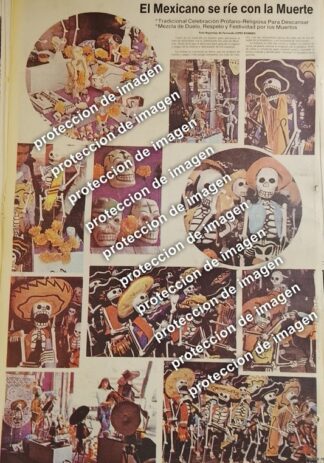 AFICHE RETRO. DIA DE MUERTOS EN MEXICO /1987 TRADICIONES