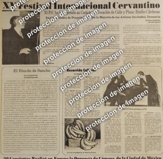 AFICHE RETRO. EMILIO CARDENAS ELORDUY Y EL TRIO CHOPIN. FESTIVAL CERVANTINO 1987