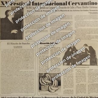 AFICHE RETRO. EMILIO CARDENAS ELORDUY Y EL TRIO CHOPIN. FESTIVAL CERVANTINO 1987