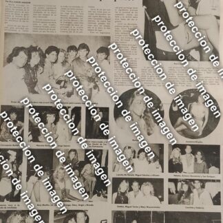 HOJA DE PRENSA RETRO. ALTA SOCIEDAD EN DISCOTECAS DE ACAPULCO 1987