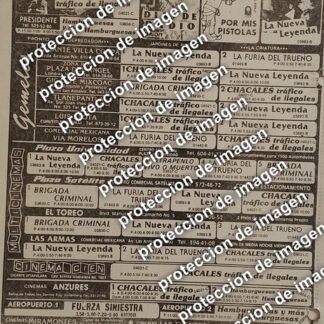 AFICHE PUBLICITARIO RETRO, CARTELERA DE CINE 1987 FIREWALKER