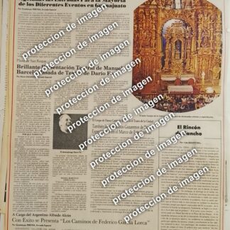 AFICHE RETRO, 15 FESTIVAL INTERNACIONAL CERVANTINO 1987 GUANAJUATO