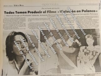 AFICHE RETRO, EL GUIONISTA ARMANDO RAMIREZ 1987 /CINE / PERIODISTAS