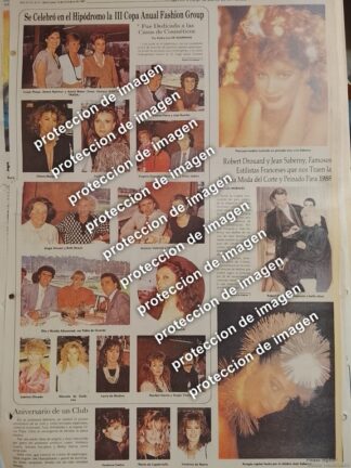 AFICHE RETRO, 3ra COPA ANUAL FASHION GROUP EN HIPODROMO 1987 /ASM