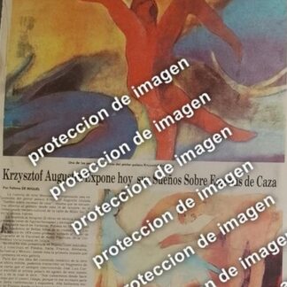 AFICHE RETRO, EXPOSICION DE ARTE DE KRZYSTOF MAREK AUGUSTIN OC 1987 /ARTE PINTORES