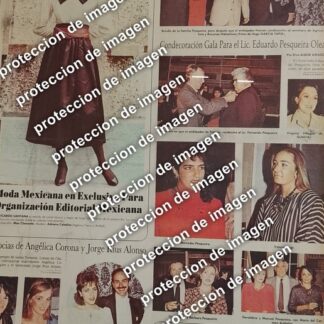 CARTEL ANTIGUO, EDUARDO PESQUEIRA OLEA RECIBE CONDECORACION 1987 / Politicos