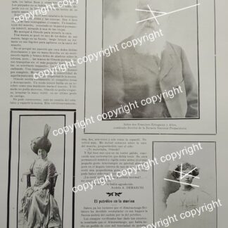 AFICHE ANTIGUO 1911 MENCION: FRANCISCO ECHEGARAY ALLEN / ENRIQUETA CRABTREE MAESTROS, MUSICOS