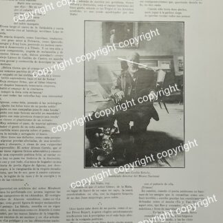 AFICHE ANTIGUO 1911 BREVE NOTA CECILIO ROBELO NOMBRADO DIRECTOR DEL MUSEO