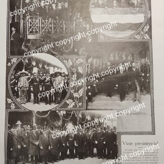 AFICHE ANTIGUO 1911 EL PRESIDENTE LEON DE LA BARRA EN QUERETARO / POLITICOS