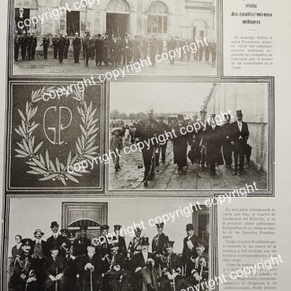 AFICHE ANTIGUO 1911 LEON DE LA BARRA EN LA GENDARMERIA DEL EJERCITO /MILITARIA