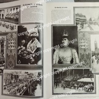 AFICHE ANTIGUO 1911 CORONACION DE LOS REYES DE INGLATERRA /REALEZA