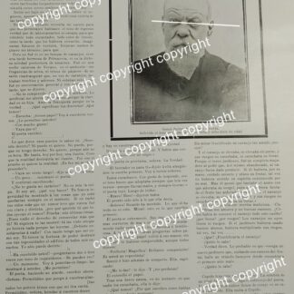 AFICHE ANTIGUO 1911, MENCION, MUERE EL DR. GENARO ALCORTA /MEDICOS