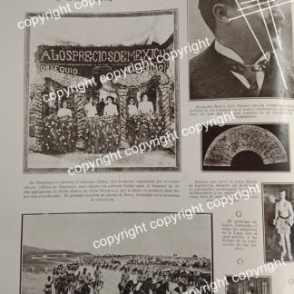 AFICHE ANTIGUO 1911 ALEJANDRO BONEI EN MEXICO Y MAS / ARTISTAS