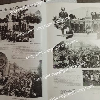 AFICHE ANTIGUO 1911 EL PRESIDENTE HOMENAJEA A BENITO JUAREZ EN LA ROTONDA