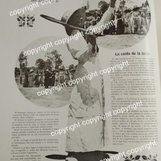 HOJA DE PRENSA ANTIGUA 1911 EN EL JUNIOR CLUB (COUNTRY CLUB) ASM