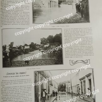 HOJA DE PRENSA ANTIGUA 1911 INUNDACIONES DE JALISCO Y GUANAJUATO /DESASTRES
