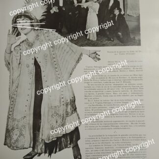 HOJA DE PRENSA ANTIGUA 1911 MARIA CONESA Y LA CIA. DE VIRGINIA FABREGAS / ARTISTAS