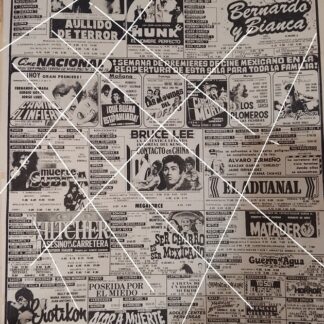 AFICHE CARTELERA DE CINE RETRO 1987 BERNARDO Y BIANCA Y MAS