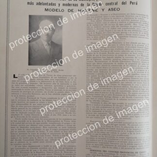 AFICHE ANTIGUO, LOGROS DE CARLOS DEMARINI SANTA MARIA 1937 TARMA, PERU