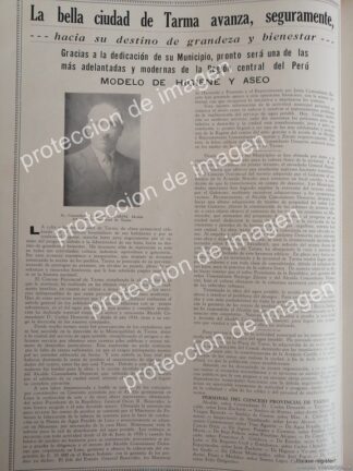 AFICHE ANTIGUO, LOGROS DE CARLOS DEMARINI SANTA MARIA 1937 TARMA, PERU
