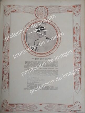 AFICHE ANTIGUO, CAPITAN HECTOR MERCADO SILVA 1936, PERU