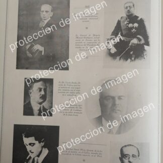 CARTEL ANTIGUO, LOS BANQUEROS MAS IMPORTANTES DE PERU 1936 /EMPRESARIOS