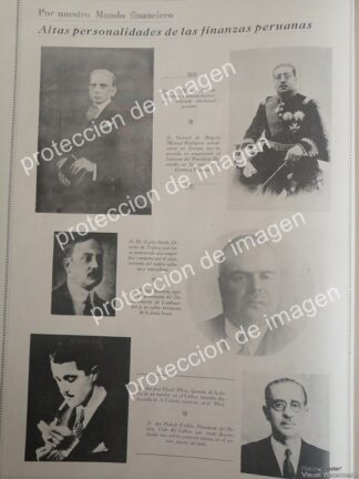 CARTEL ANTIGUO, LOS BANQUEROS MAS IMPORTANTES DE PERU 1936 /EMPRESARIOS