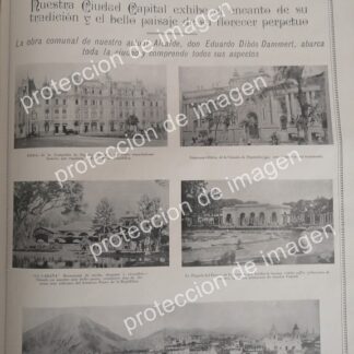CARTEL ANTIGUO, LUGARES DE LIMA PERU EN 1936