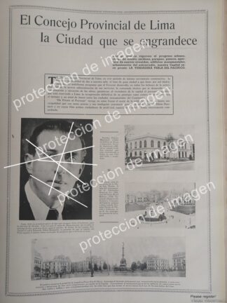CARTEL ANTIGUO, EDUARDO DIBOS DAMMERT Y LIMA, PERU 1935 /POLITICOS
