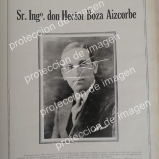 CARTEL ANTIGUO,  ING. HECTOR BOZA AIZCORBE, 1936 POLITICOS DE PERU