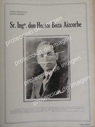CARTEL ANTIGUO,  ING. HECTOR BOZA AIZCORBE, 1936 POLITICOS DE PERU