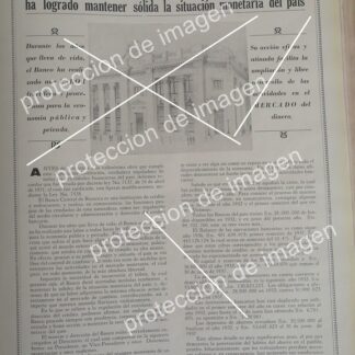 CARTEL ANTIGUO,  EL BANCO CENTRAL DE PERU 1936