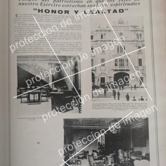CARTEL ANTIGUO, INAUGURAN EL CIRCULO MILITAR DE PERU, PLAZA SAN MARTIN, 1936