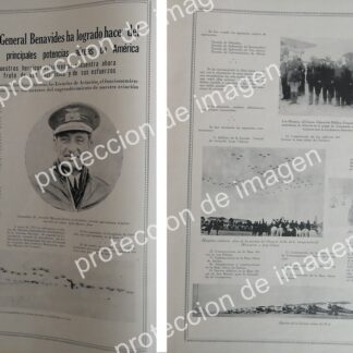 AFICHE ANTIGUO DE PERU, PILOTO. ARMANDO REVOREDO IGLESIAS Y FUERZA AEREA 1937